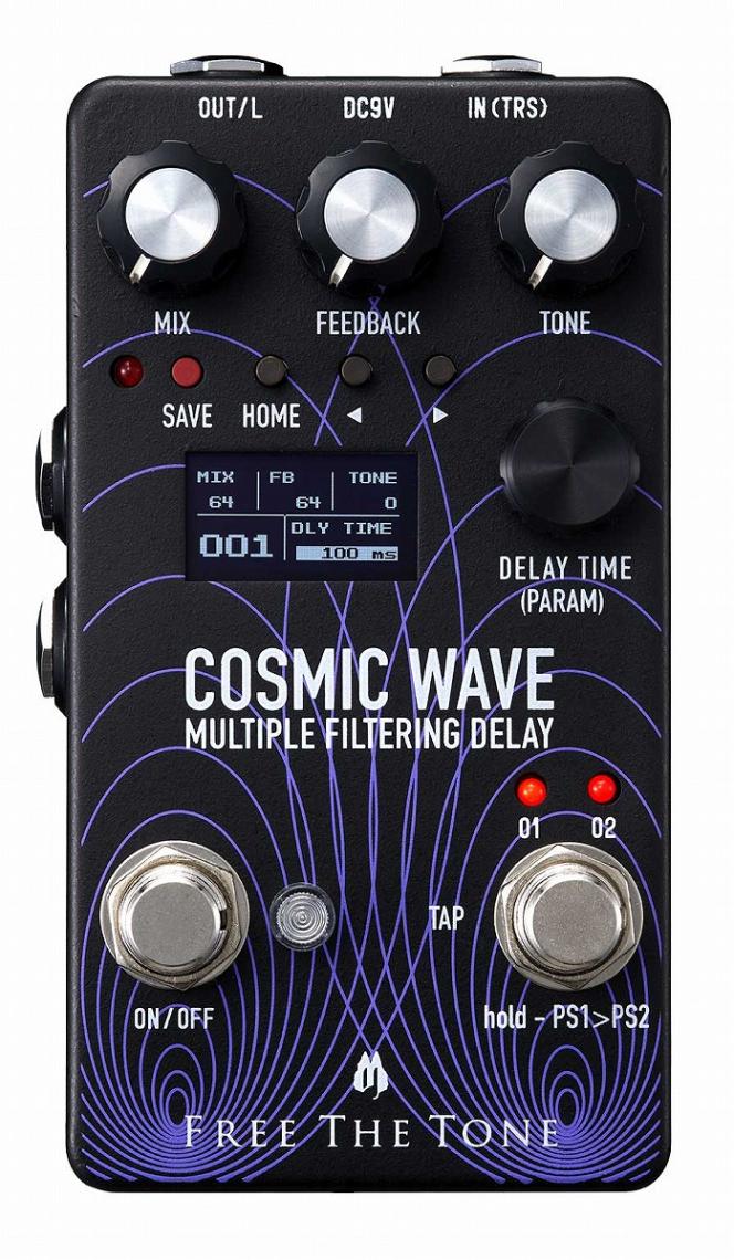FREE THE TONE COSMIC WAVE CW-1Y（ディレイ） Free The Tone / CW-1Y COSMIC WAVE Multiple Filtering Delay