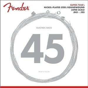 FENDER / 7250M Bass Strings, Nickel Plated Steel, Long Scale, .045-.105 Gauges
