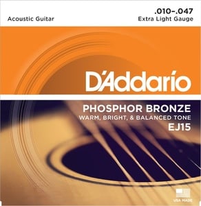 D'Addario / Phosphor Bronze EJ15 Extra Light 10-47 アコースティックギター弦