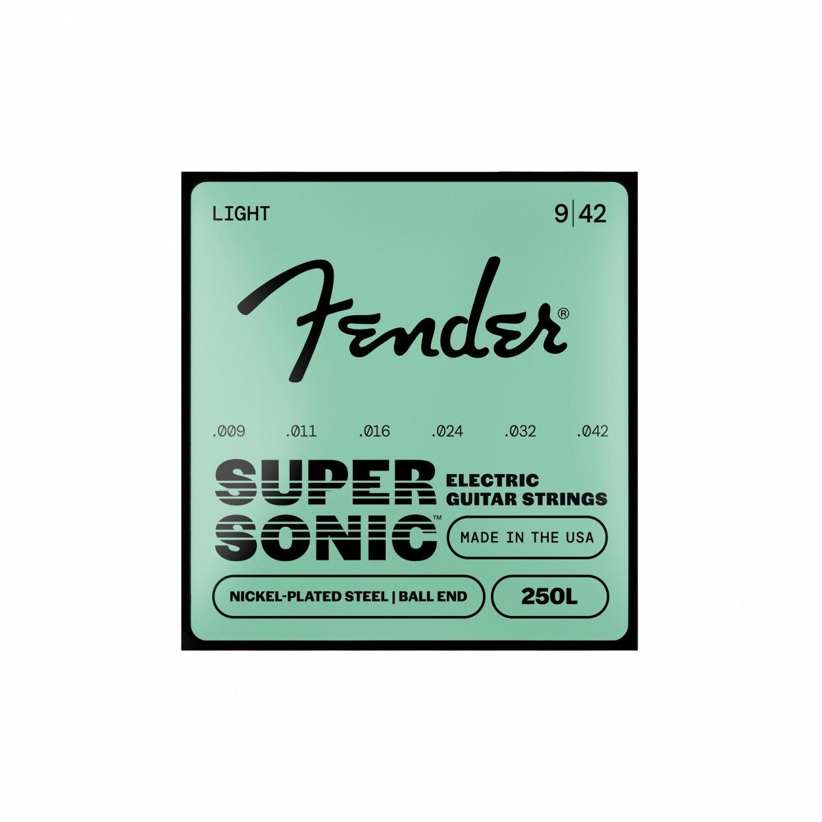 Fender USA / SuperSonic Nickel Plated Steel 250L Light 09-42