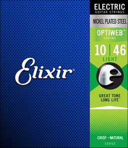 Elixir / 19052 Light ELECTRIC NICKEL PLATED STEEL WITH OPTIWEB COATING エリクサー 弦【正規品】