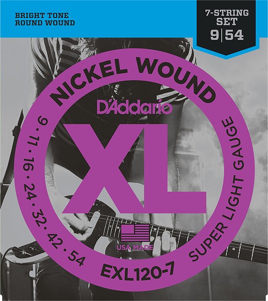 D'Addario / EXL120-7 Super Light 09-54 7-Strings エレキギター弦
