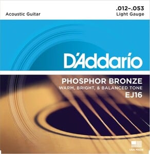 D'Addario / Phosphor Bronze EJ16 Light 12-53 アコースティックギター弦