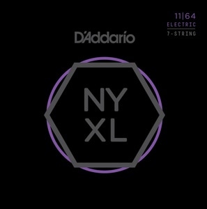 D’Addario / NYXL1164 NYXLシリーズ 11-64 7弦エレキギター弦 1セット【お取り寄せ商品】【国内正規品】