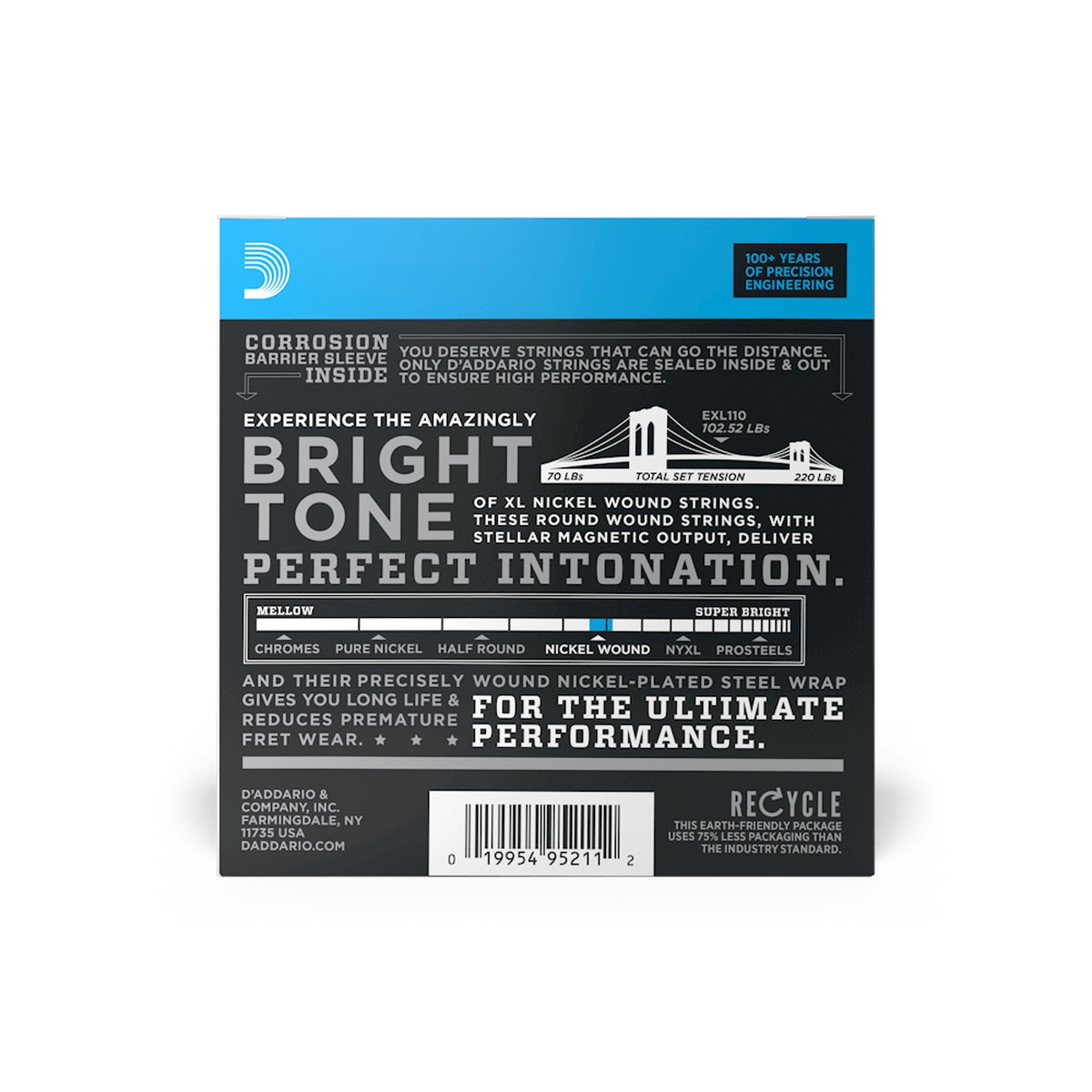 D'Addario / EXL110-10P XL Nickel Wound Regular Light 10-46 エレキ