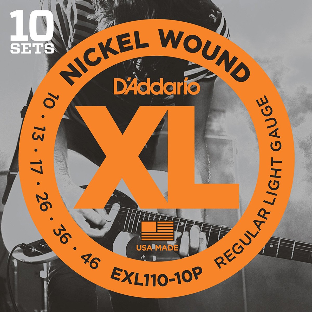D'Addario / EXL110-10P XL Nickel Wound Regular Light 10-46 エレキ