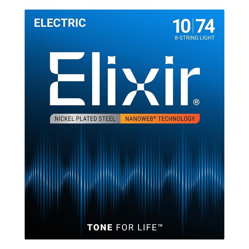 Elixir / 12062 Light Electric 8-String Nickel Plated Steel with