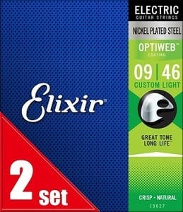 Elixir / ＃19027 OPTIWEB Custom Light 09-46 2set エレキギター弦