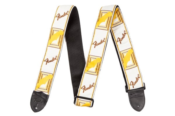 Fender / Monogram Strap White/Brown/Yellow フェンダー ストラップ