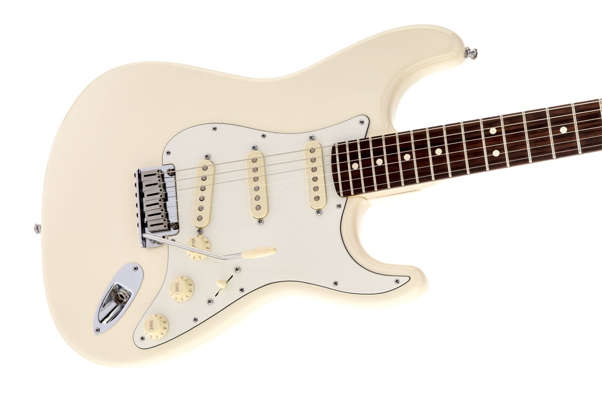 ジェフ・ベック仕様 ストラトキャスタータイプ　ケース付 Fender USA / Jeff Beck Stratocaster Olympic White American