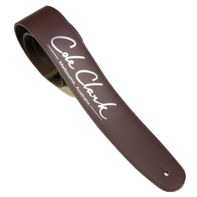 （アウトレットセール）Cole Clark / Leather Strap - Saddle Brown With Silver Logo オーストラリア製 コールクラーク ストラップ 本皮