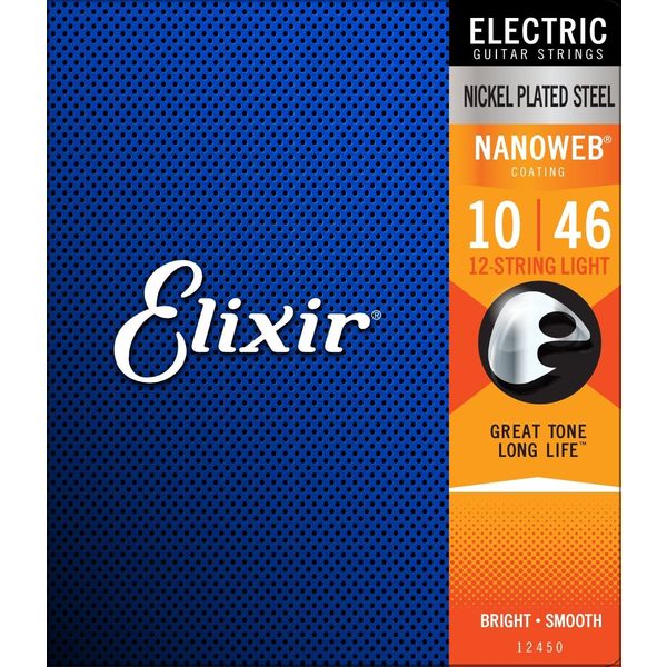 Elixir / 12450 12-String Light Electric 12-String Nickel Plated
