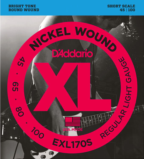 D'Addario / EXL170S Regular Light 45-100 Short Scale ベース弦