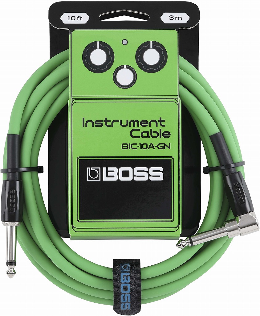 BOSS / BIC-10A-GN Instrument Cable グリーン ボス ギターケーブル ギターシールド 3m 3メートル