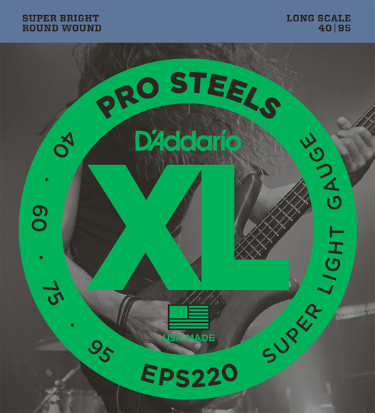 D'Addario / ProSteels EPS220 Super Light 40-95 Long Scale ベース弦