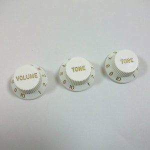Montreux / Strat 1V2T knob set Aged White (8571) | ノブ/カバー