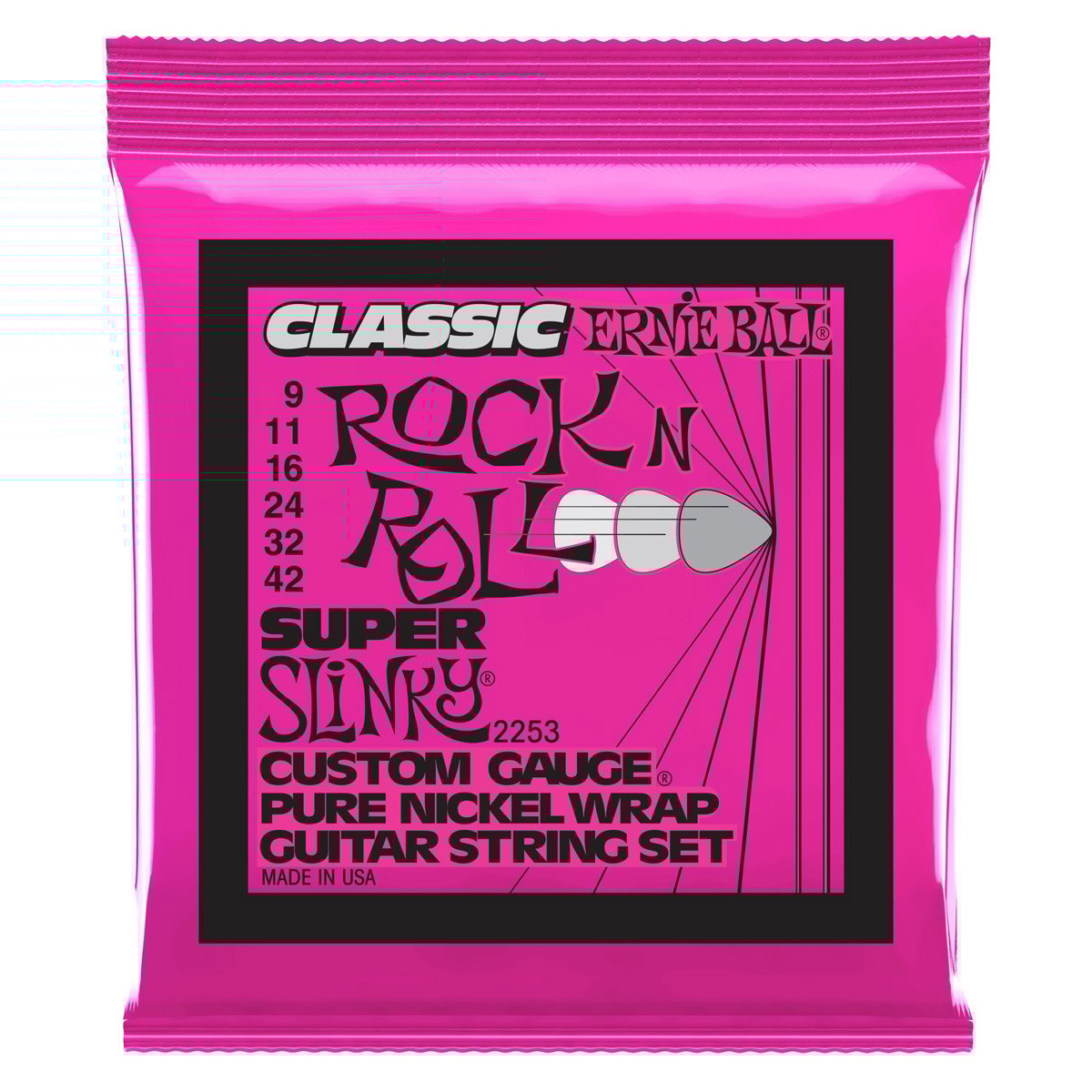 ERNiE BALL / CLASSIC ROCK N ROLL #2253 SUPER SLiNKY 09-42 エレキ