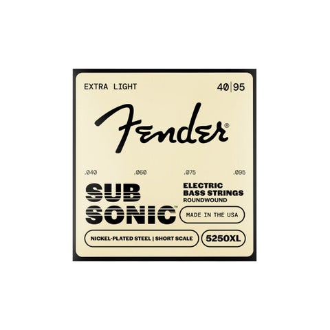 Fender / SubSonic Bass Strings Nickel-Plated Steel Roundwound Short Scale 5250XL .040-.095 Gauges フェンダー [ベース弦]