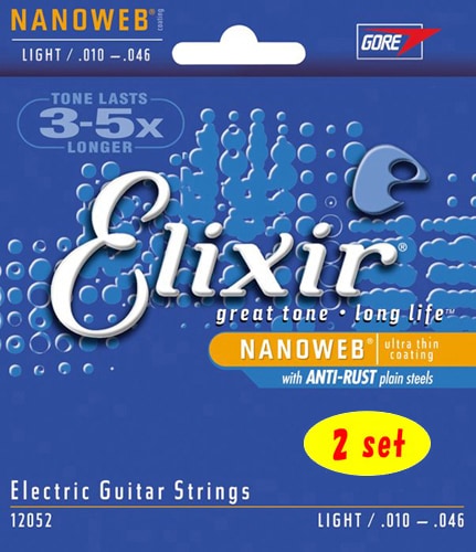 Elixir / NANOWEB with ANTI-RUST #12052 Light 10-46 2set エレキ