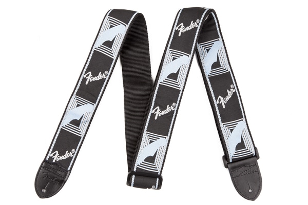 Fender / Monogram Strap Black/Light Grey/Blue フェンダー [ギターストラップ]