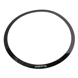 ASPR / Effect Ring ERBK14 Black/Silverlogo 36mm アサプラ リングミュート ブラック