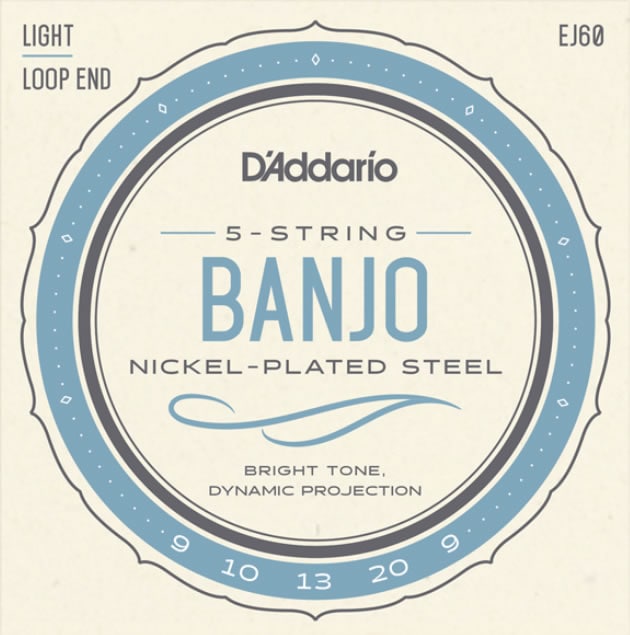 D'Addario / Banjo Nickel EJ60 (J60) Light 9-20 5-Strings ダダリオ