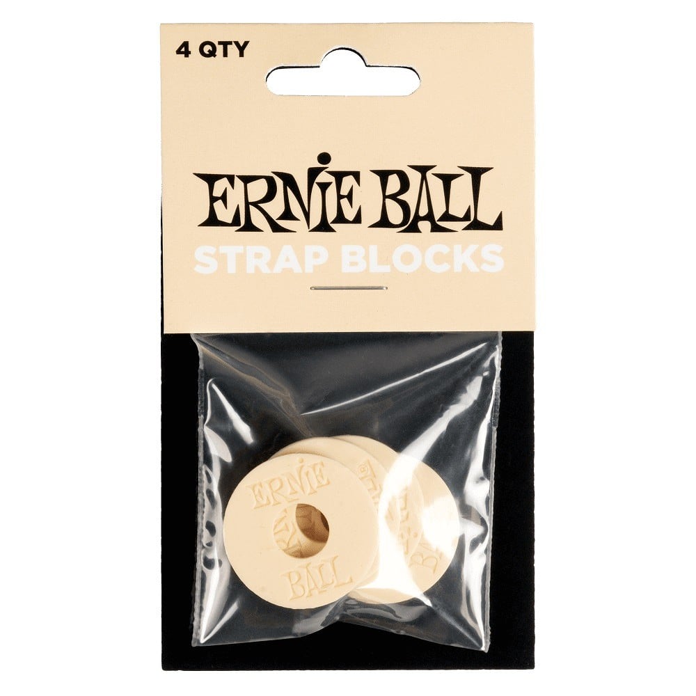 ERNIE BALL / 5624 Strap Blocks - Cream - 4 Pack ストラップロック