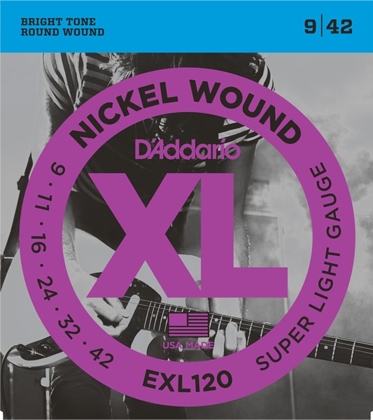 D'Addario / EXL120 Super Light 09-42 エレキギター弦 【横浜店