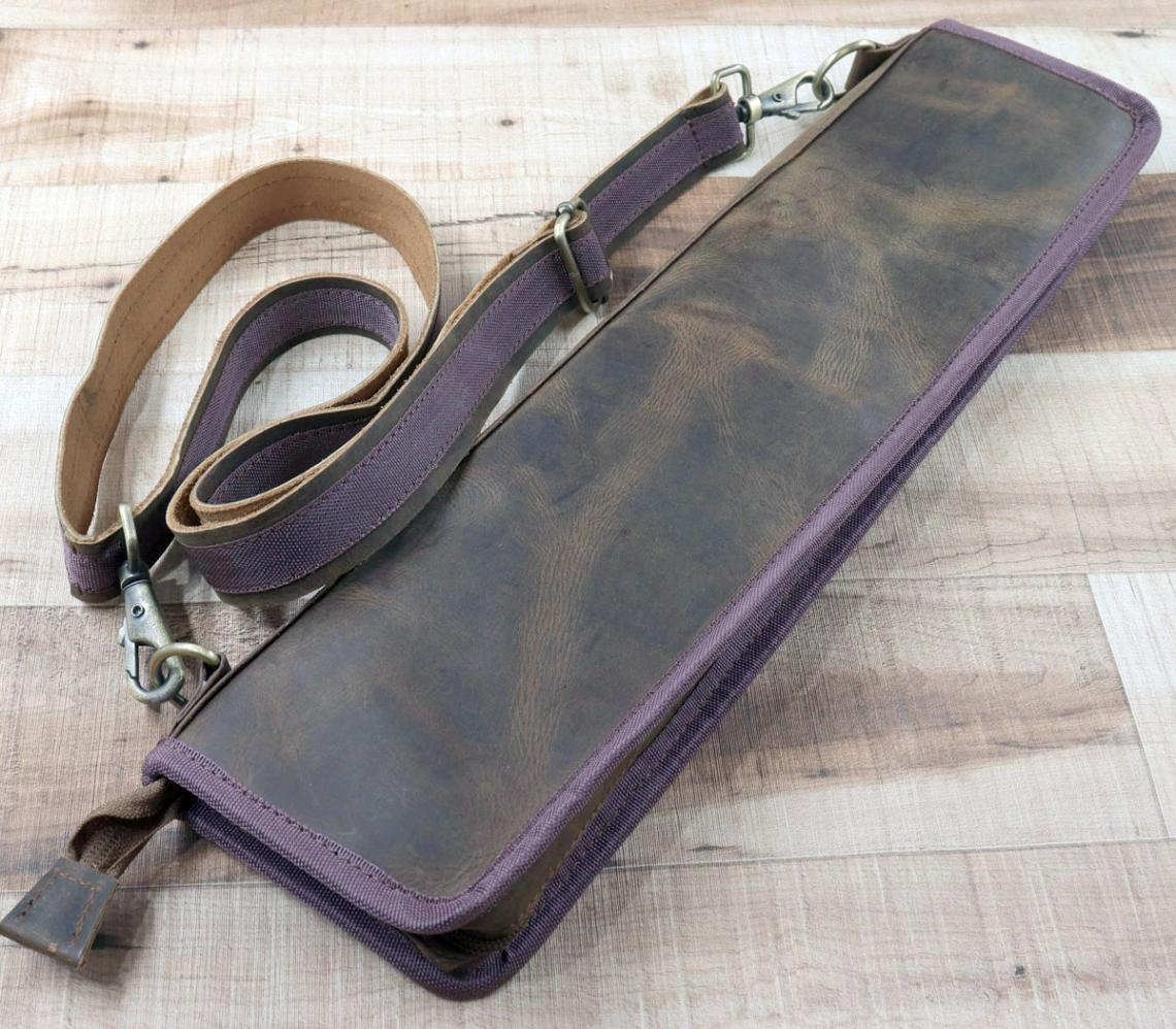 イシバシオリジナル / Genuine Leather Stick Bag Brown 本革