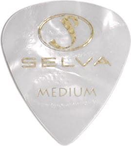 SELVA / Rubber Grip Pick Tear Drop Medium （ラバー滑り止め付） Pearloid