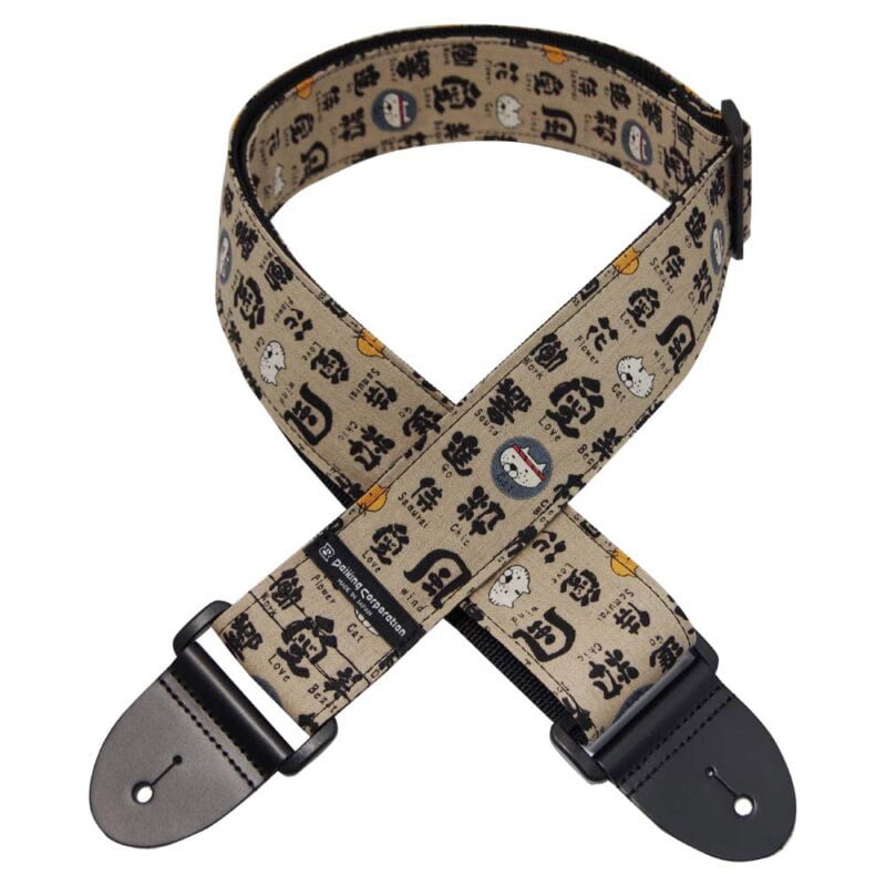 DAIKING / DGS-MTN ギターストラップ 文字と猫 | ストラップ