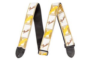 Fender / Monogram Strap White/Brown/Yellow フェンダー ストラップ モノグラム
