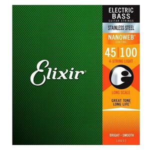 Elixir / 14652 4-String Light Long Electric Bass Stainless Steel with NANOWEB Coating エリクサー 弦【正規品】