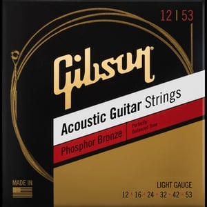 Gibson / SAG-PB12 Phosphor Bronze Acoustic Guitar Strings 12-53 Light 【アコースティックギター弦】 ギブソン