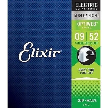 Elixir / 19007 Super Light Electric 7-String Nickel Plated Steel