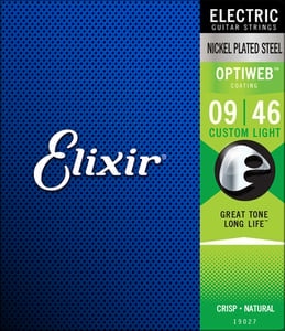Elixir / 19027 Custom Light ELECTRIC NICKEL PLATED STEEL WITH