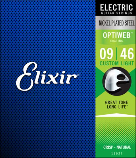 Elixir / 19027 Custom Light ELECTRIC NICKEL PLATED STEEL WITH