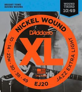 D'Addario / EJ20 Jazz Extra Light 10-49 エレキギター弦