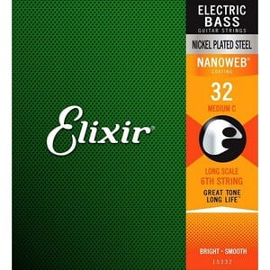 Elixir / 15332 Medium C Electric Bass Nickel Plated Steel 6th with NANOWEB Coating エリクサー 弦【正規品】