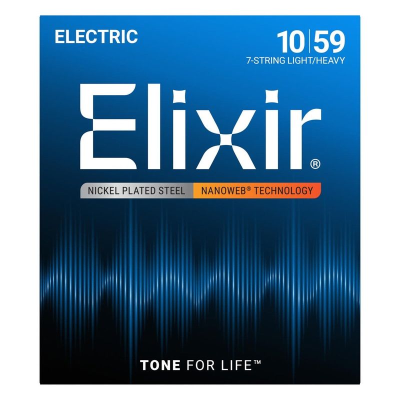 Elixir / 12074 Light / Heavy Electric 7-String Nickel Plated Steel with NANOWEB Coating エリクサー 弦【正規品】