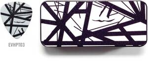 Jim Dunlop / EVH PICK TIN EVHPT03 White With Black Stripe ピック6枚セット