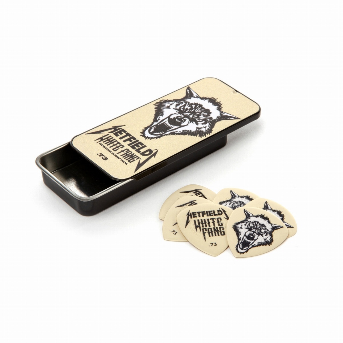 Jim Dunlop / James Hetfield WHITEFANG TIN 0.73mm 缶ケース入り