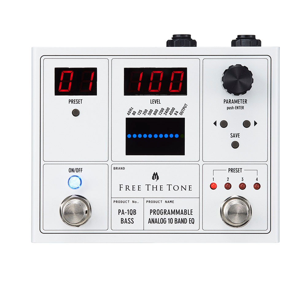 Free The Tone PA-1QB ベース イコライザー 動作良好 FREE THE TONE / PA-1QB PROGRAMMABLE ANALOG 10 BAND EQ ベース用