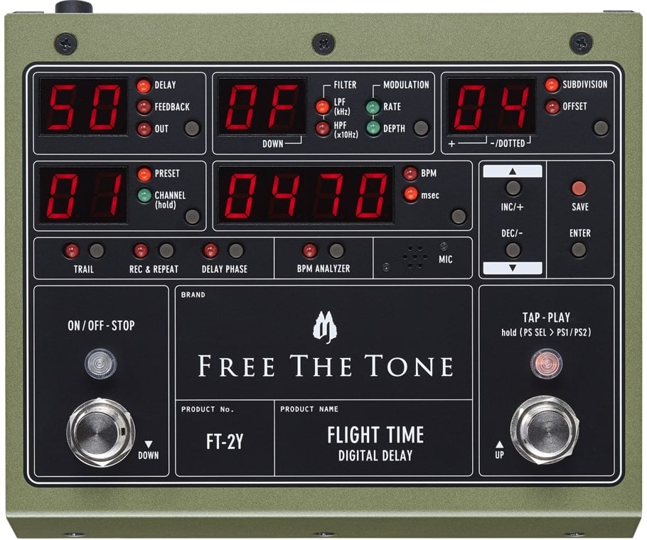 FREE THE TONE FT-2Y ディレイ Free The Tone / FLIGHT TIME FT-2Y DIGITAL DELAY フリーザトーン