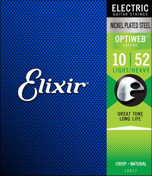 Elixir / 19077 Light-Heavy Strings ELECTRIC NICKEL PLATED STEEL