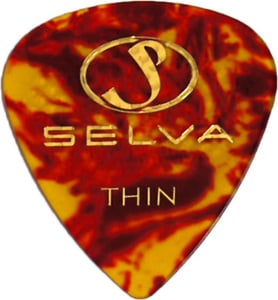 SELVA / Rubber Grip Pick Tear Drop Thin （ラバー滑り止め付） Shell