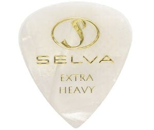 SELVA / Rubber Grip Pick Tear Drop Extra Heavy （ラバー滑り止め付） Pearloid