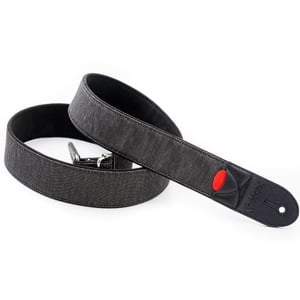 RightON!STRAPS / DENIM-50 Black ライトオン ギターストラップ 【福岡店】