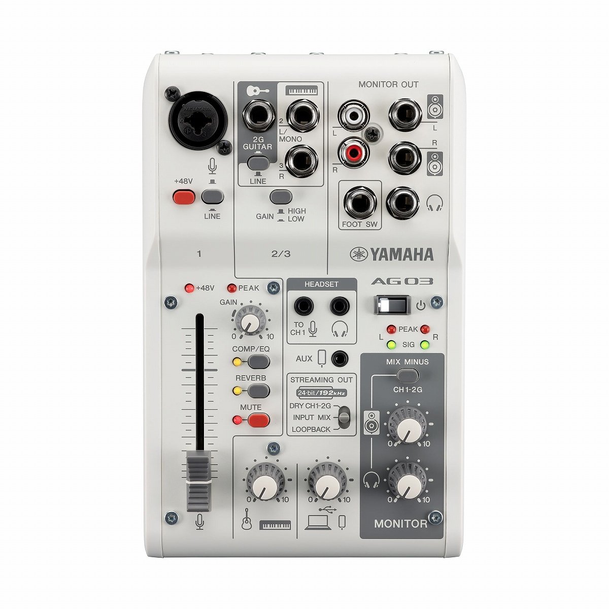 YAMAHA ヤマハ / AG03MK2 W (ホワイト) ライブストリーミングミキサー