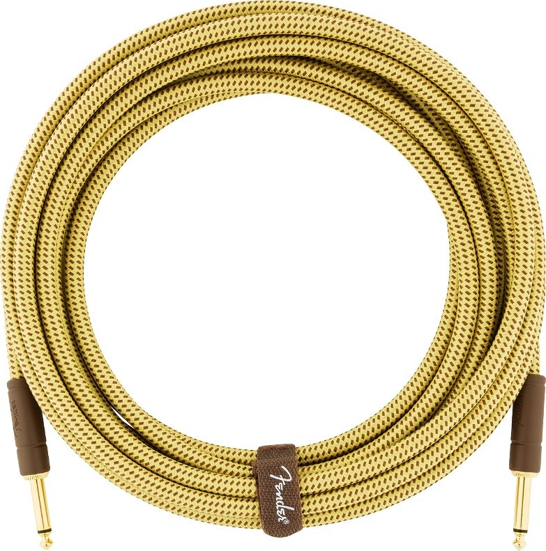 Fender / Deluxe Series Instrument Cable Straight-Straight 10inch Tweed ギターシールドケーブル 【福岡店】